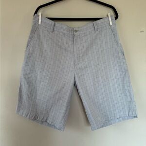 Men's Gray Plaid Shorts